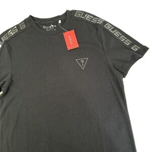 New Mens Guess LA Spellout Short Sleeve T-Shirt Size Small Black NWT